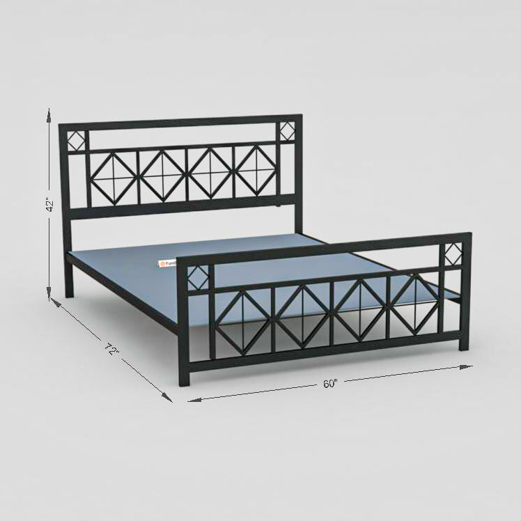 MetalCraft Simple Designer Iron Bed - Furnishiaa -  -